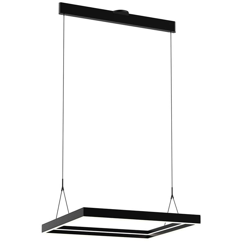 Image 1 Athena 27.6" Satin Brushed Black Pendant
