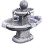 Athena 27 1/2"H Trevia Graystone LED Outdoor Water Fountain