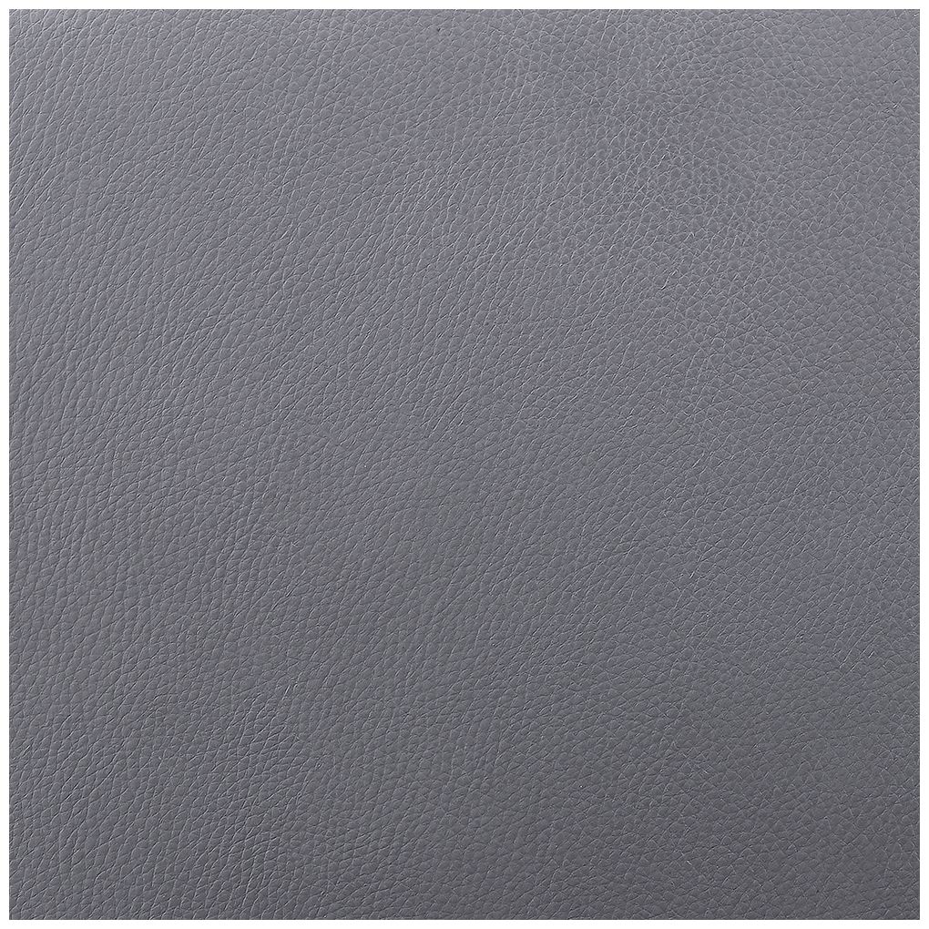 Athena 27 in. Swivel Barstool in Walnut Wood, Metal and Grey Faux Leather