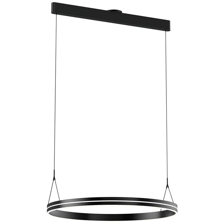Image 1 Athena 32.7" Satin Brushed Black Pendant