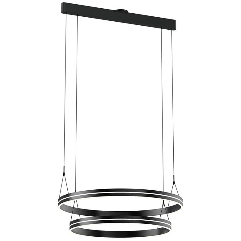 Image 1 Athena 32.7" Satin Brushed Black Pendant