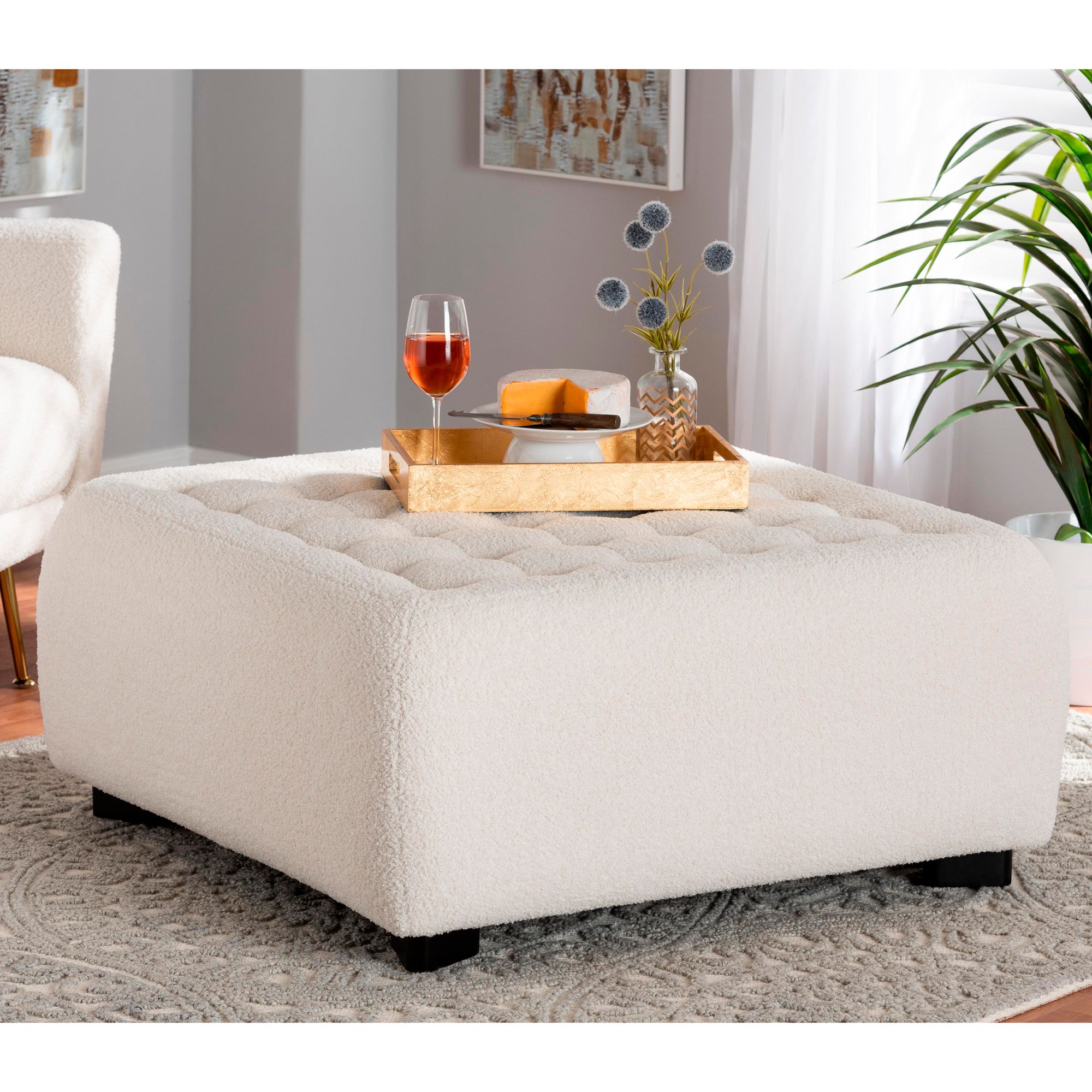 Belham living sandrine tufted deals storage ottoman with tray table