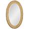 Athena Natural Seagrass 24 1/4" x 40 1/4" Oval Wall Mirror