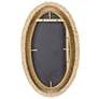 4_Athena Natural Seagrass 24 1/4" x 40 1/4" Oval Wall Mirror more views