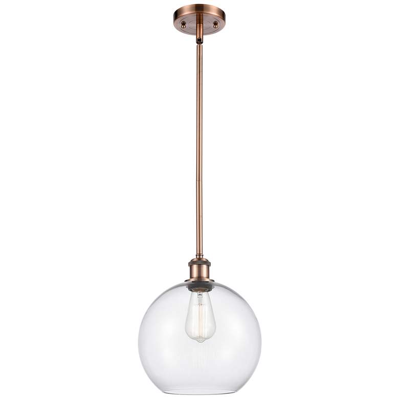 Image 1 Athens 10 inch LED Mini Pendant - Antique Copper - Clear Shade