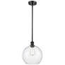 Athens 10" LED Mini Pendant - Matte Black - Seedy Shade