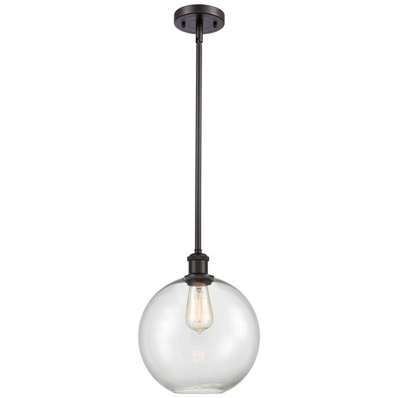 Image 1 Athens 10" LED Mini Pendant - Oil Rubbed Bronze - Clear Shade