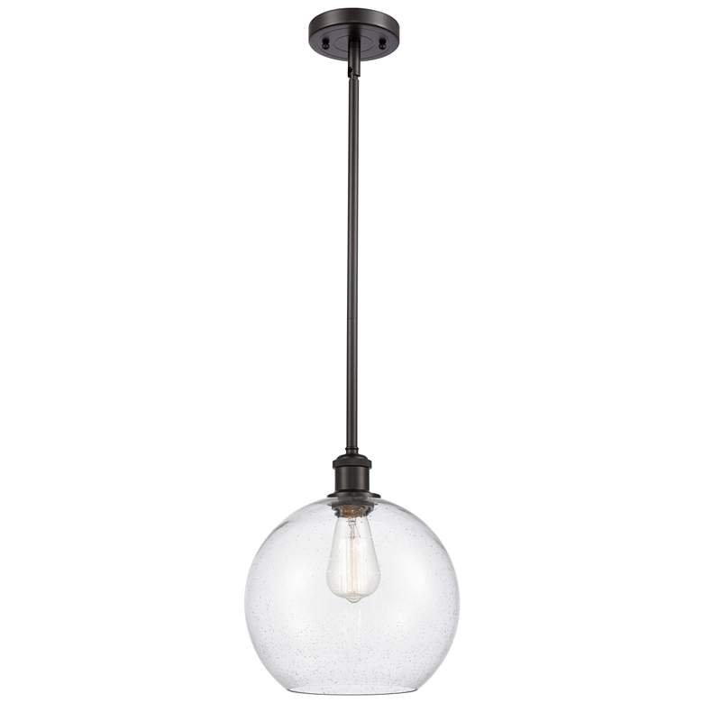 Image 1 Athens 10" LED Mini Pendant - Oil Rubbed Bronze - Seedy Shade