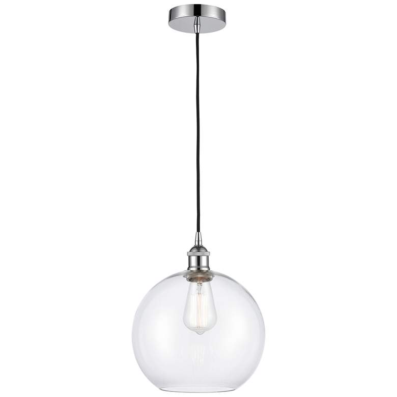 Image 1 Athens 10" Polished Chrome Mini Pendant w/ Clear Shade