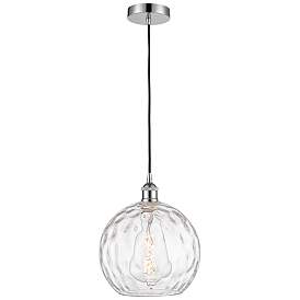 Image1 of Athens 10" Polished Chrome Mini Pendant w/ Clear Water Glass Shade