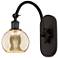 Athens 12" High Oil Rubbed Bronze Swiveling Sconce w/ Mercury Shade