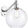 1_Athens 12" High Polished Chrome Adjustable Sconce with Clear Shade