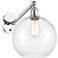 Athens 12" High Polished Chrome Adjustable Sconce with Clear Shade