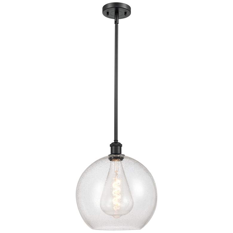 Image 1 Athens 12" LED Mini Pendant - Matte Black - Seedy Shade