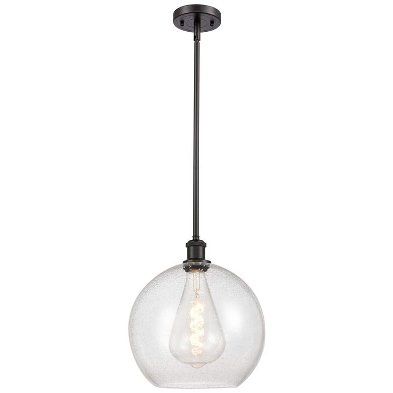 Image 1 Athens 12" LED Mini Pendant - Oil Rubbed Bronze - Seedy Shade