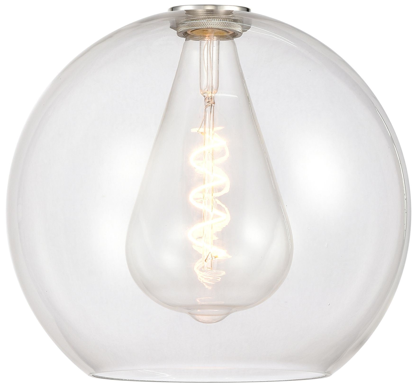 Image 4 Athens 12" Matte Black Mini Pendant w/ Clear Shade more views