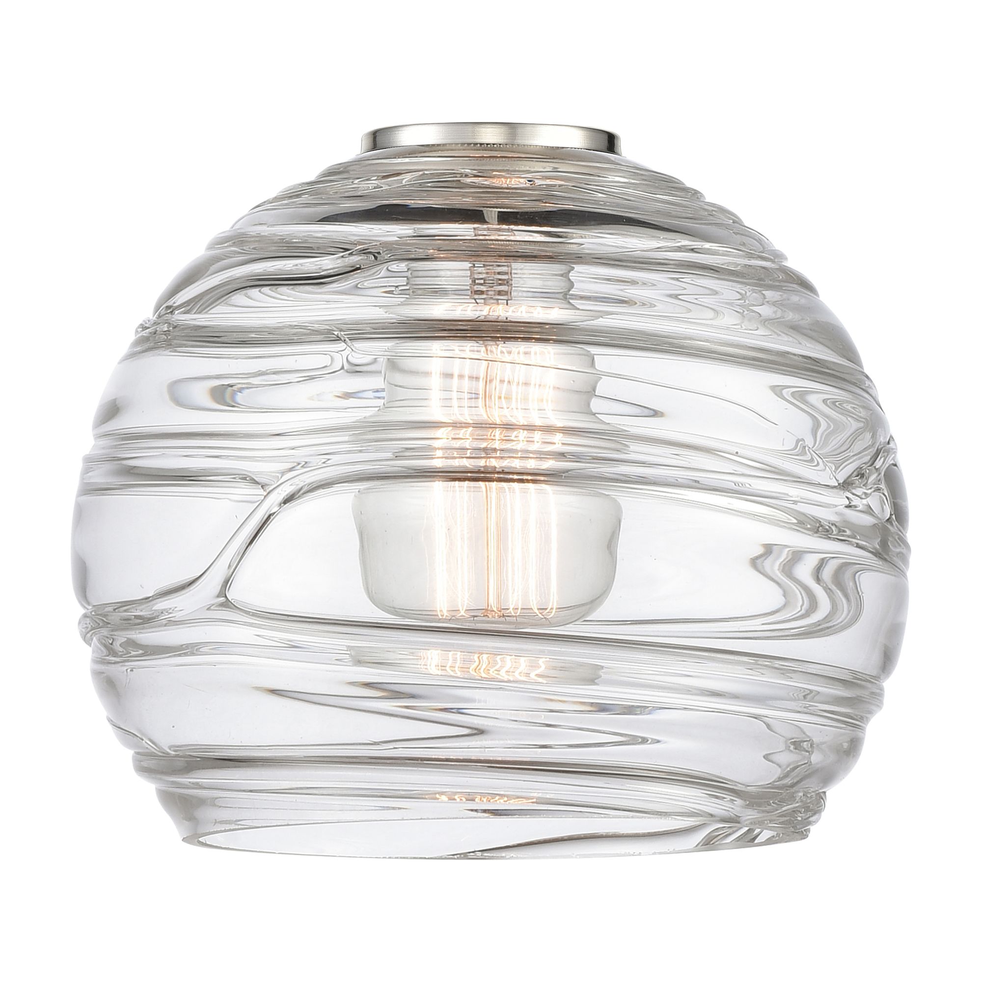 Image 4 Athens 12" Mini Pendant - Brushed Brass - Seedy Shade more views