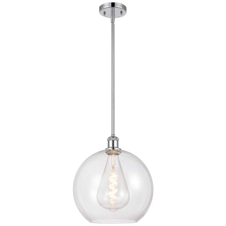 Image 1 Athens 12" Mini Pendant - Polished Chrome - Clear Shade