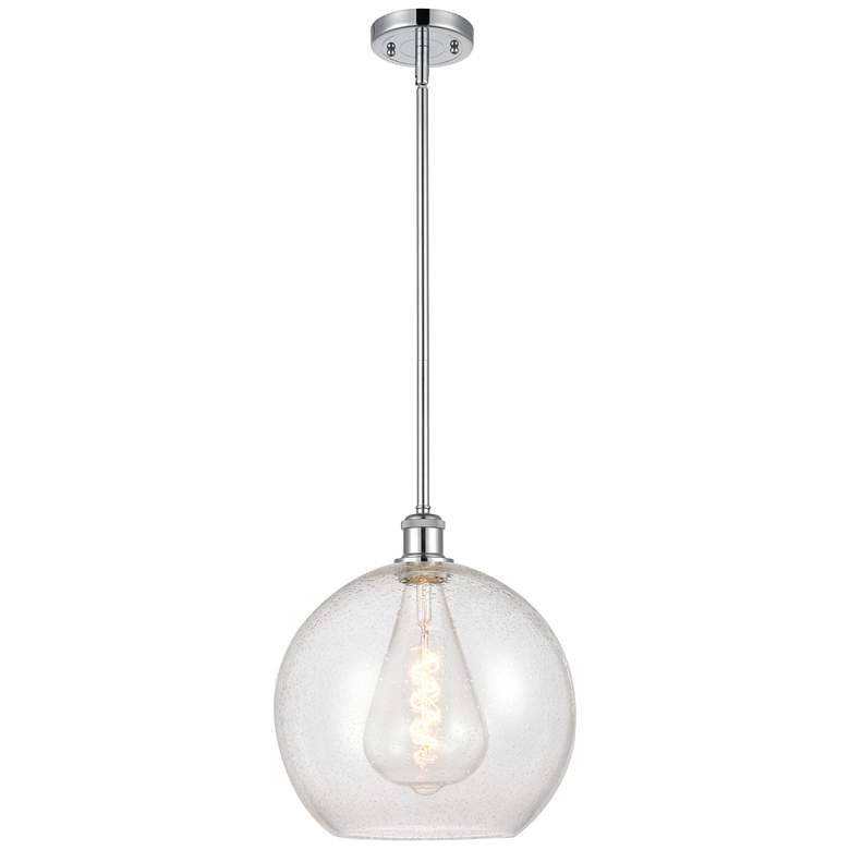 Image 1 Athens 12" Mini Pendant - Polished Chrome - Seedy Shade
