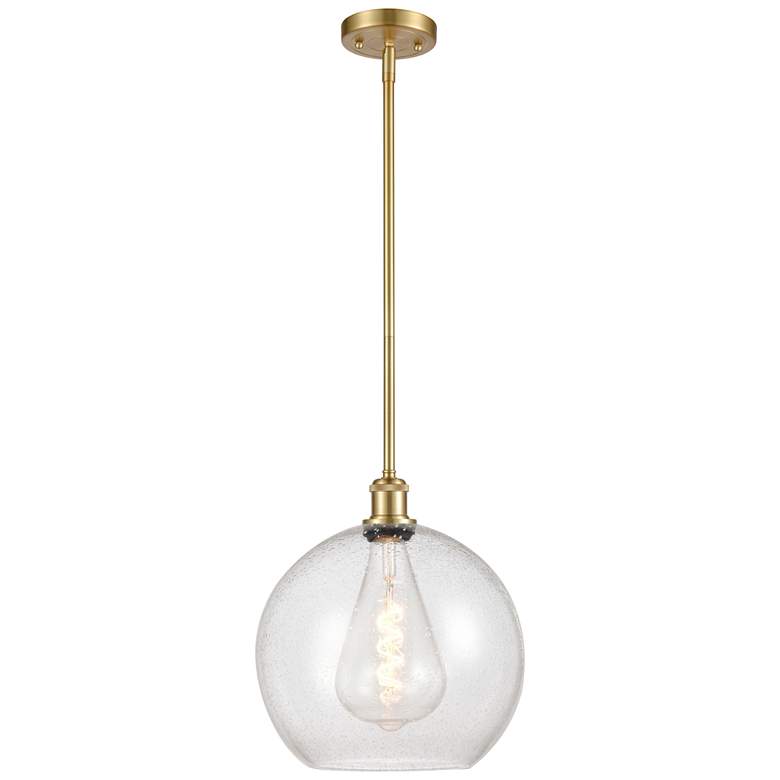 Image 1 Athens 12" Mini Pendant - Satin Gold - Seedy Shade