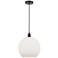 Athens 12" Oil Rubbed Bronze Mini Pendant w/ Matte White Shade