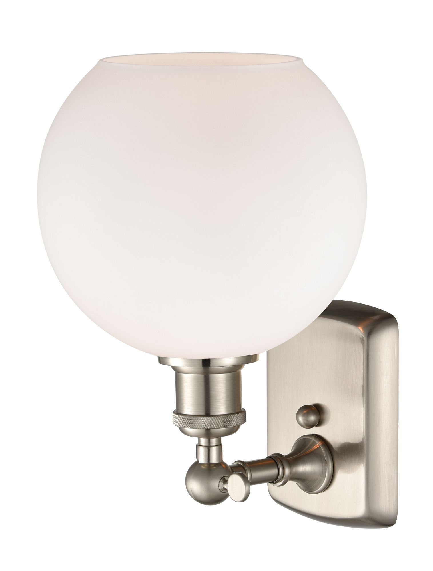 Image 2 Athens 12"H Brushed Satin Nickel LED Sconce w/ White Glass more views