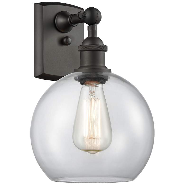 Image 1 Athens 13" High Oil-Rubbed Bronze Adjustable Wall Sconce