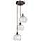 Athens 14.75"W 3 Light Oil Rubbed Bronze Multi-Pendant w/ Deco Swirl S