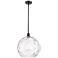 Athens 14" Oil Rubbed Bronze LED Pendant With Clear Water Glass Shade
