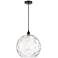 Athens 14" Oil Rubbed Bronze Pendant w/ Clear Water Glass Shade