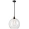 Athens 14" Oil Rubbed Bronze Pendant With Clear Shade