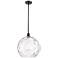 Athens 14" Oil Rubbed Bronze Pendant With Clear Water Glass Shade