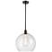 Athens 14" Oil Rubbed Bronze Pendant With Seedy Shade