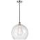 Athens 14" Polished Chrome Pendant w/ Seedy Shade
