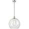 Athens 14" Polished Chrome Pendant With Clear Shade