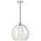 Athens 14" Polished Nickel Pendant w/ Clear Shade