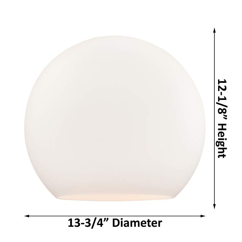 Image 4 Athens 14" Semi-Flush Mount - Satin Gold - Matte White Shade more views