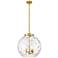 Athens 15 3/4" Wide Gold Athens Water Glass 3-Light Pendant