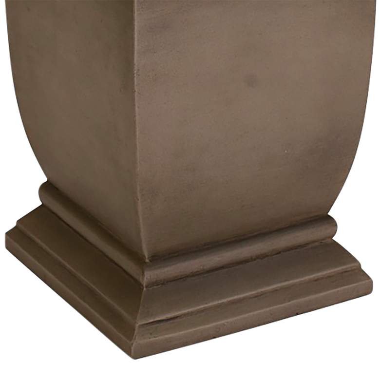 Image 4 Athens 15" High Gradient Gray Gas Outdoor Fire Column more views