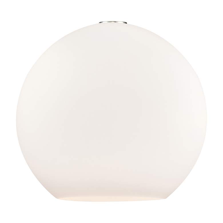 Image 3 Athens 16" 3-Light Brushed Brass Pendant w/ Matte White Shade more views