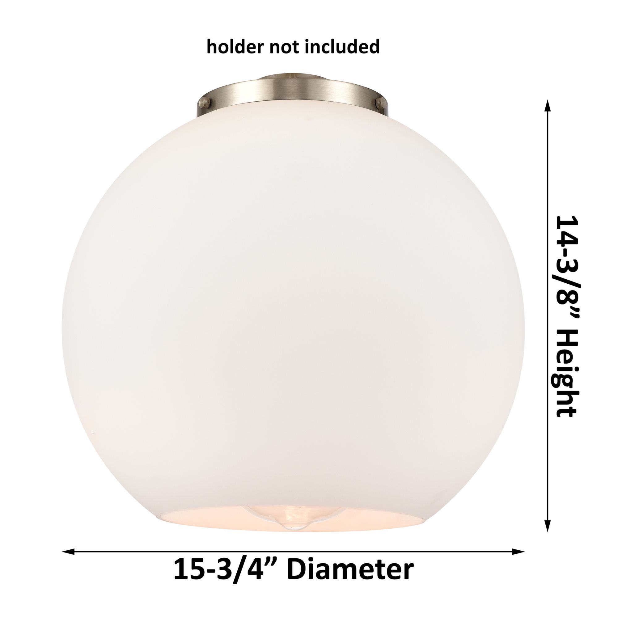 Image 6 Athens 16" 3-Light Brushed Brass Pendant w/ Matte White Shade more views