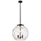 Athens 16" 3-Light Oil Rubbed Bronze Pendant w/ Clear Water Glass Shad