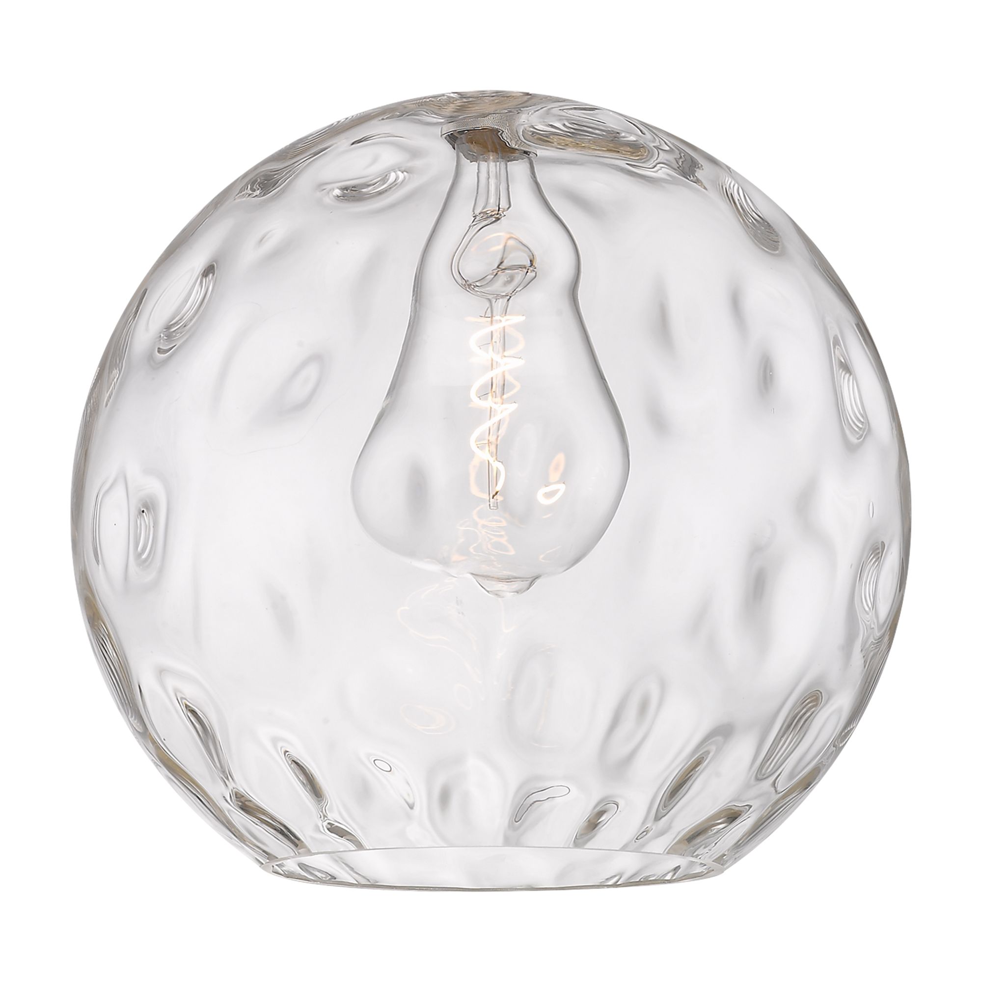 Image 3 Athens 16" Antique Brass Pendant w/ Clear Water Glass Shade more views