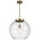 Athens 16" Antique Brass Pendant w/ Seedy Shade