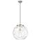Athens 16" Brushed Satin Nickel Pendant w/ Clear Water Glass Shade