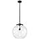 Athens 16" Oil Rubbed Bronze Pendant w/ Clear Water Glass Shade