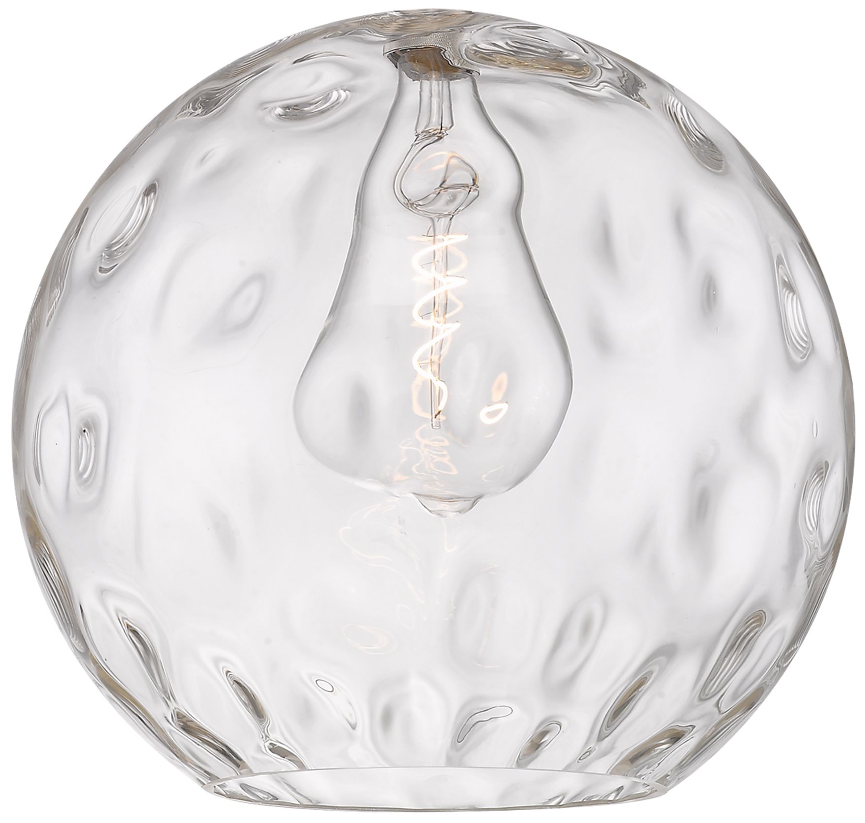 Image 3 Athens 16" Oil Rubbed Bronze Pendant w/ Clear Water Glass Shade more views