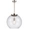 Athens 16" Polished Nickel Pendant w/ Seedy Shade