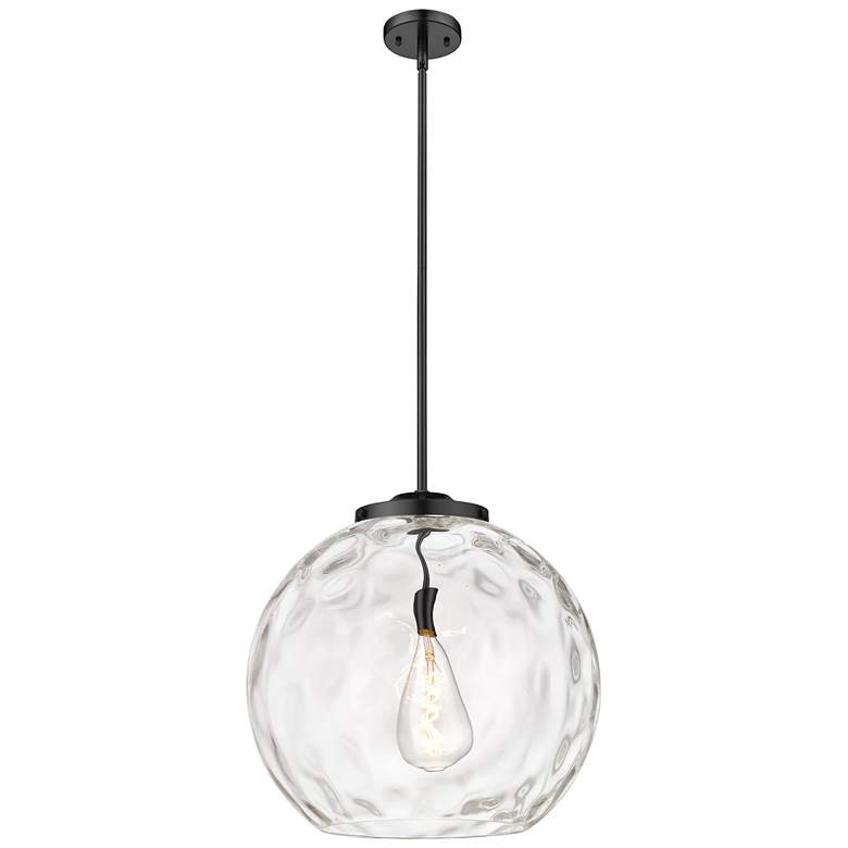 Image 1 Athens 17 3/4" Wide Black Athens Water Glass Pendant Light