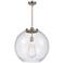 Athens 18.38" Brushed Nickel Pendant w/ Seedy Shade
